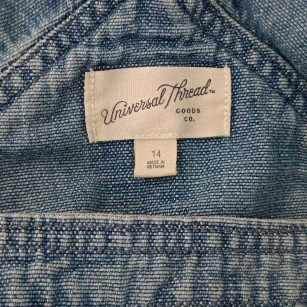 Women's Denim Utility Overalls - Universal Thread 14 - Picture 9 of 11